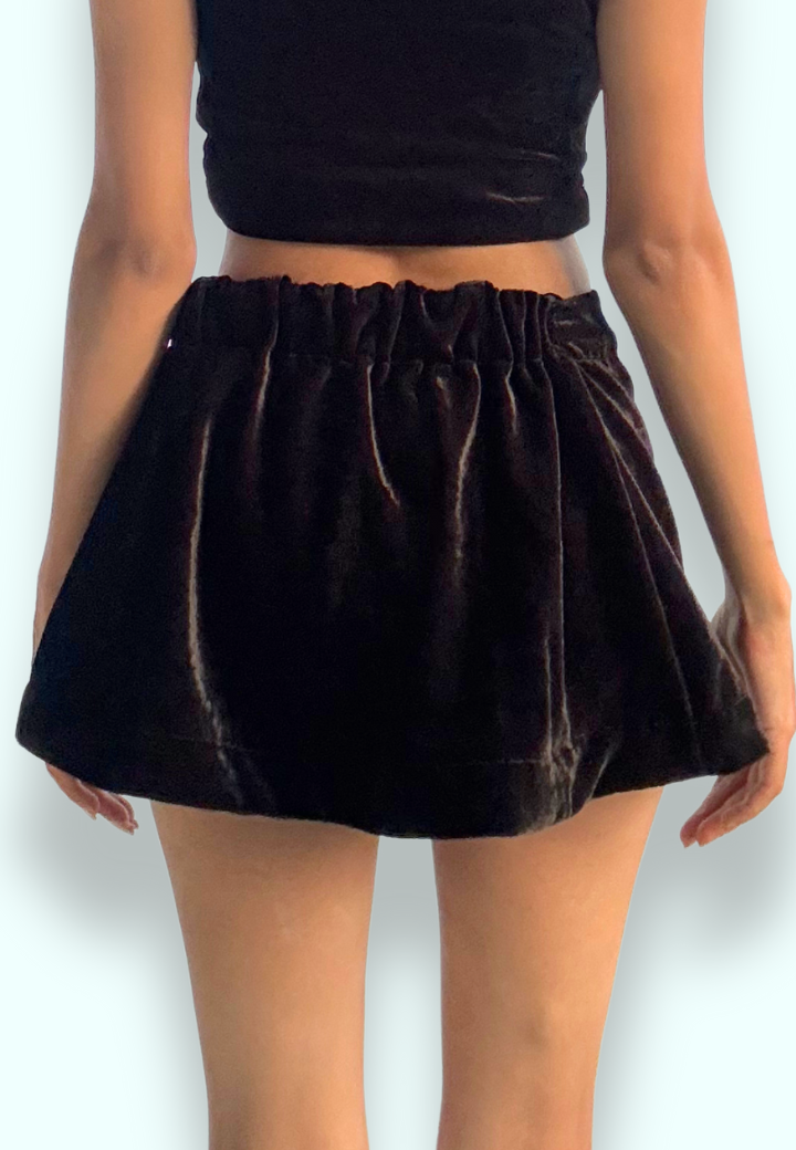 Nautica Black A-Line Mini Skirt