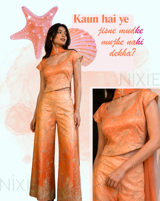 Bole Chudiyan Ombré Embroidered Co-ord Set