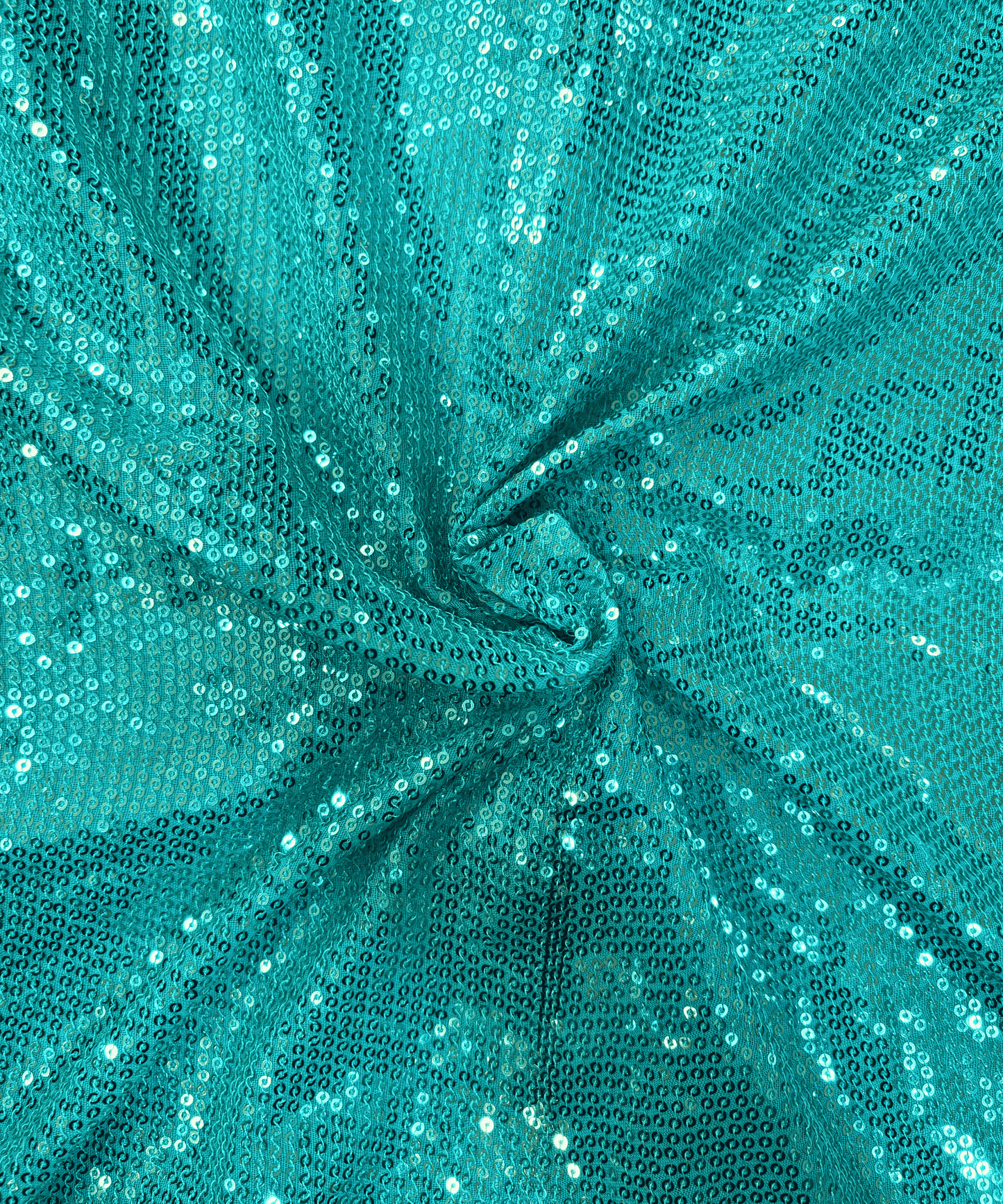 Teal All-Over Sequin Georgette