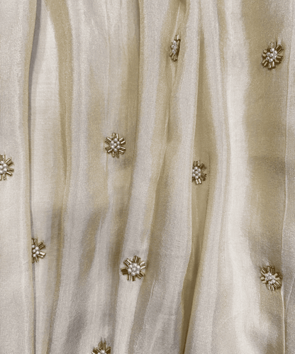 Cosmo Silk with Pearl & Cutdana Butta Embroidery