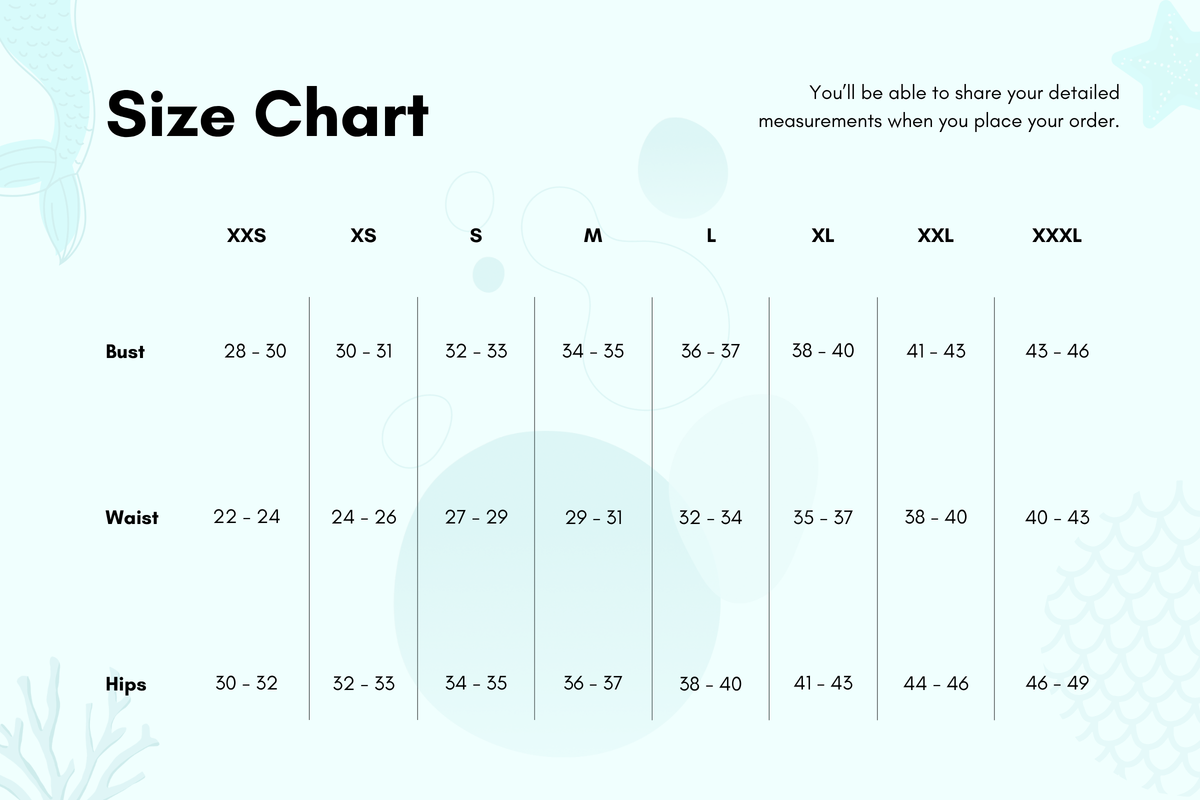 Basic Size Chart – NIXIE