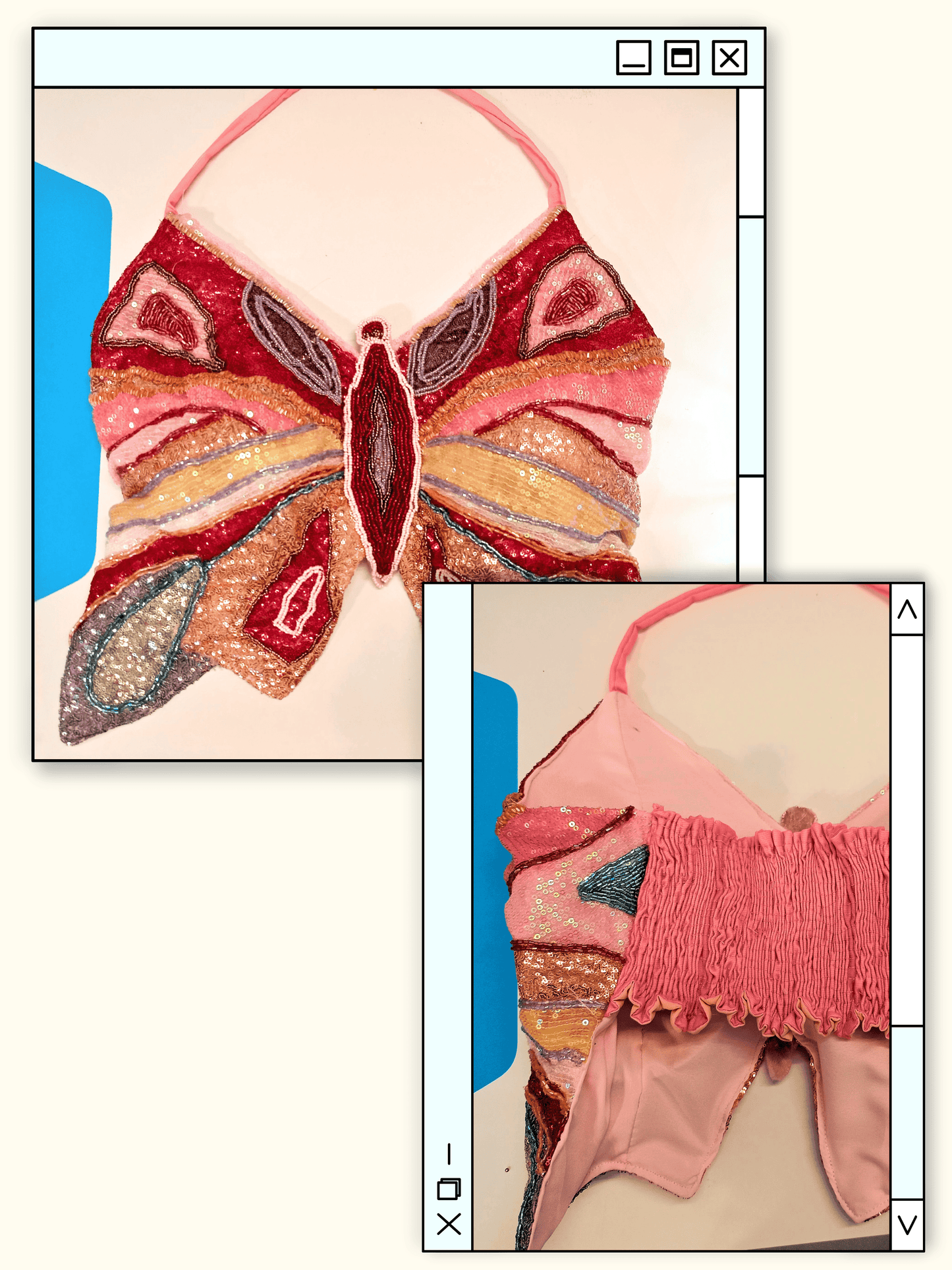 Embroidered Butterfly Bloom Co-ord Set