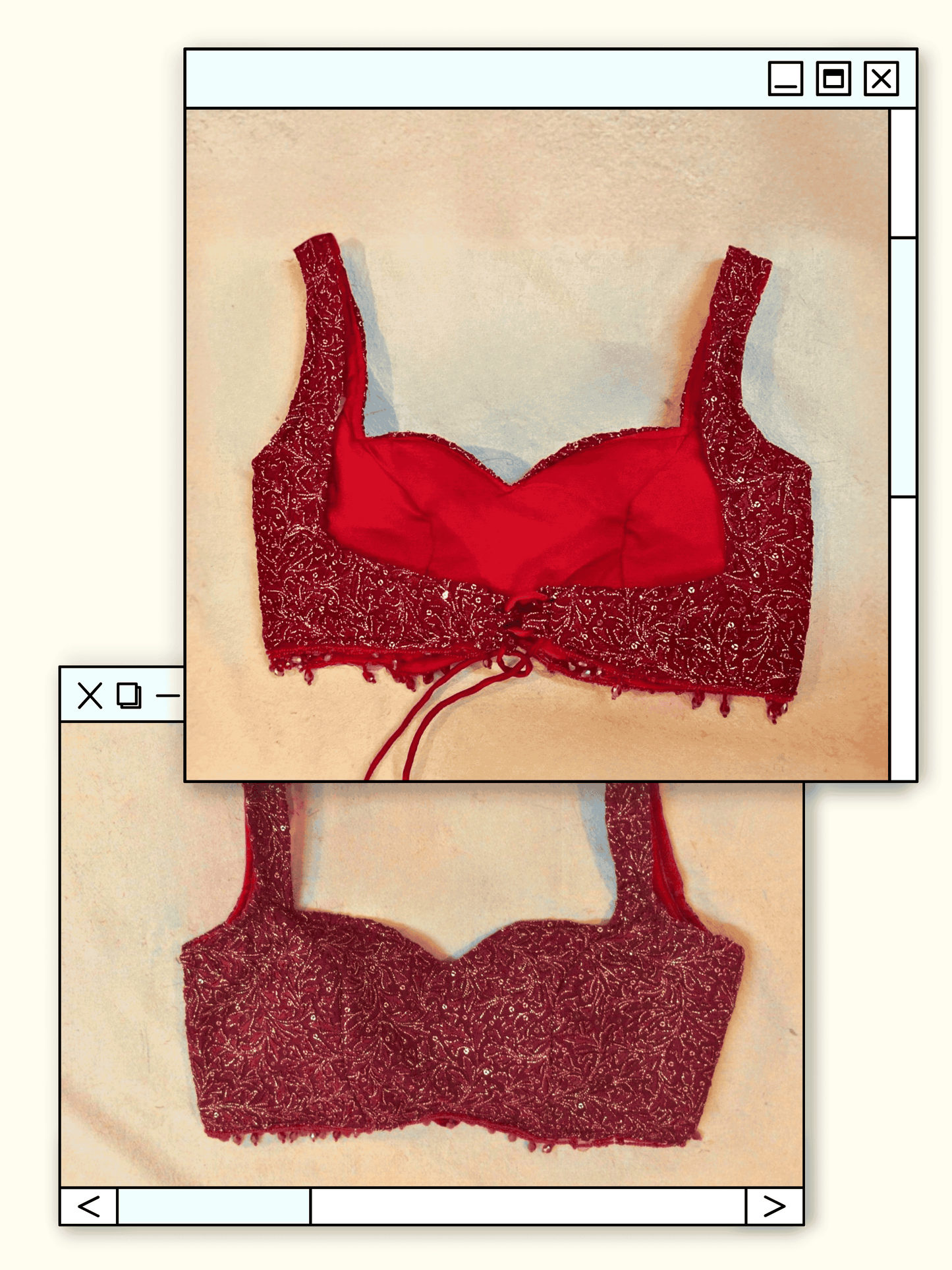 Mermaid Flame Silk Saree Set